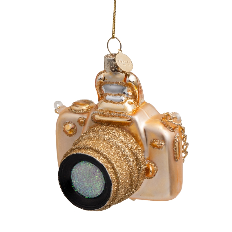 Kalėdinis žaisliukas „Gold Camera“