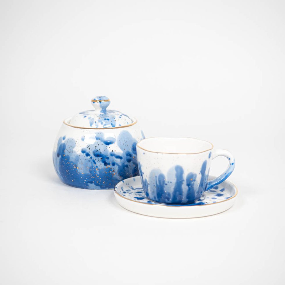 Cukrinė ir puodelis „Marine Splash“