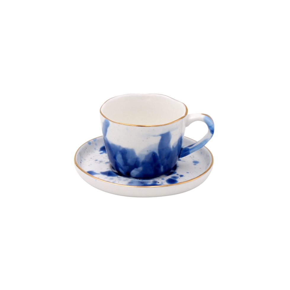 Espresso puodelis su lėkštute „Marine Splash“
