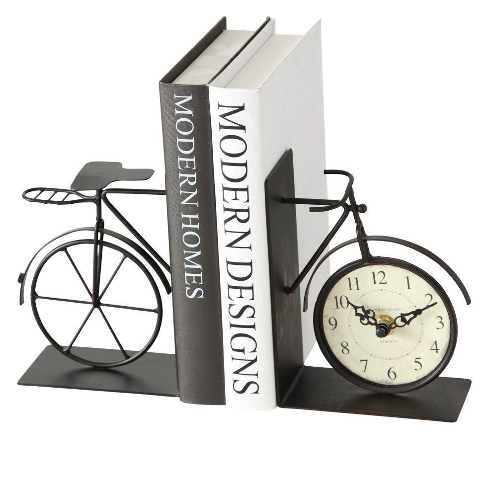 Knygų laikiklis- laikrodis „Bike“