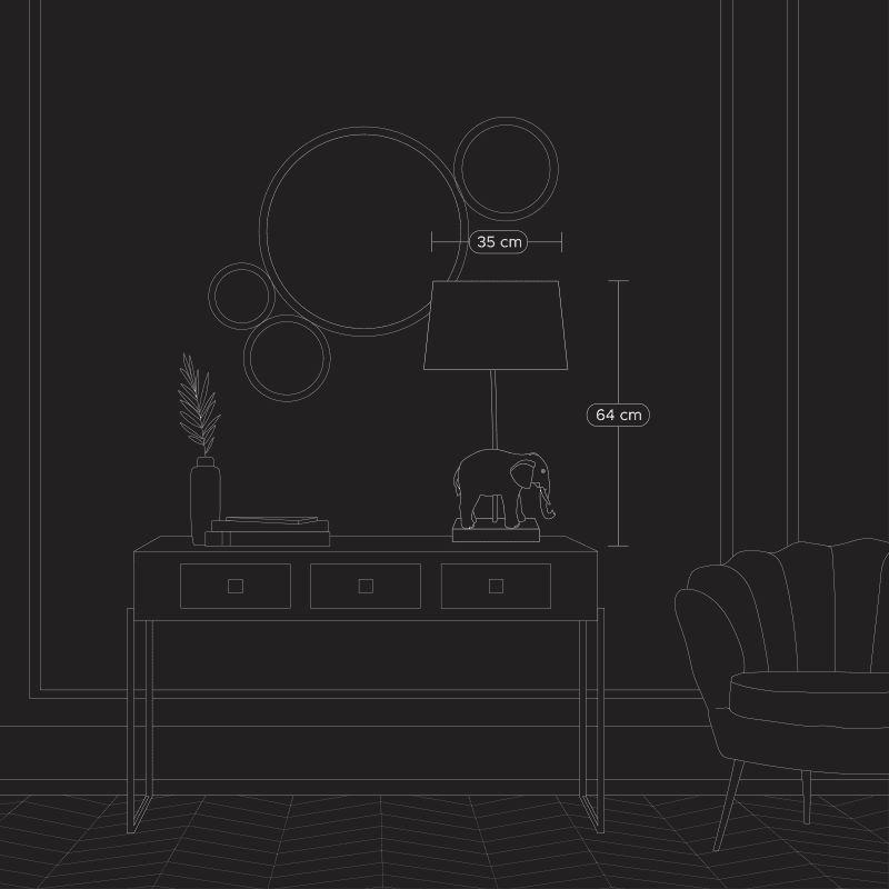 Stalinis šviestuvas „Elephant“