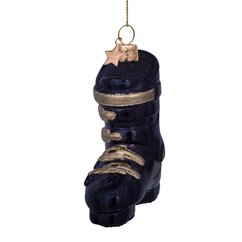 Kalėdinis žaisliukas „Black Ski Shoes“