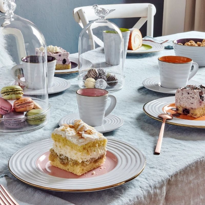 Puodelis su lėkštute „Tutti Frutti“