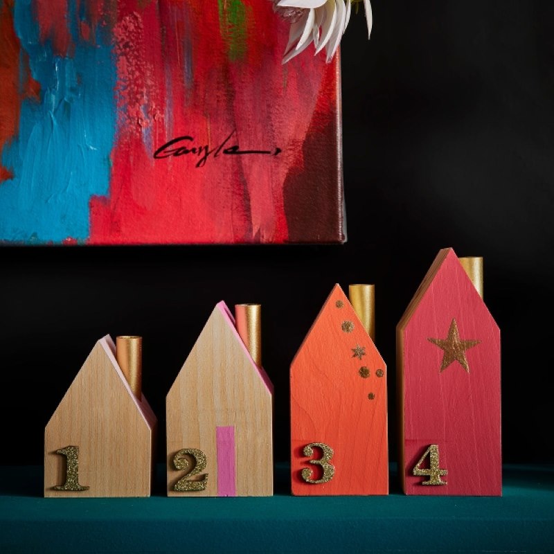 Advento žvakidės „Houses“