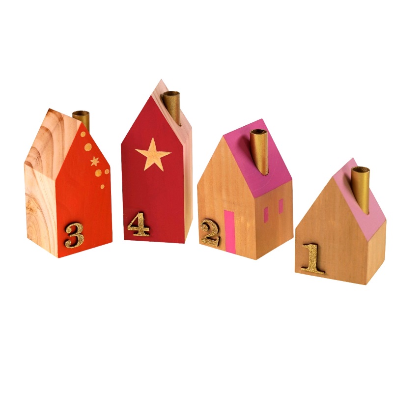 Advento žvakidės „Houses“