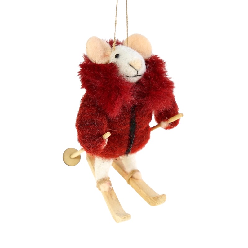 Kalėdinis žaisliukas „Ski Mouse“