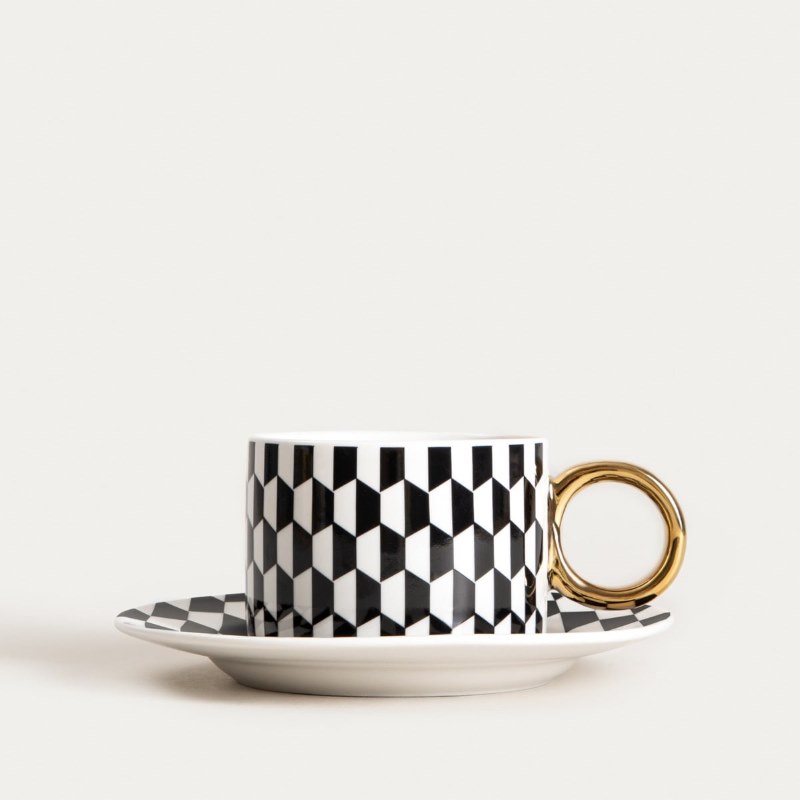 Puodelis su lėkštute „Lunya“